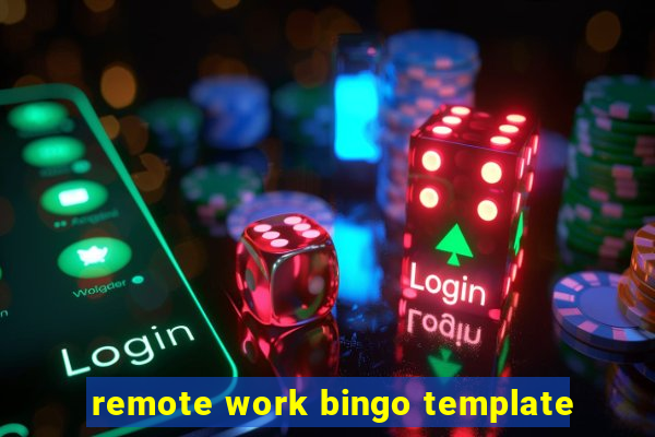 remote work bingo template