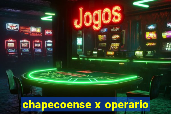 chapecoense x operario