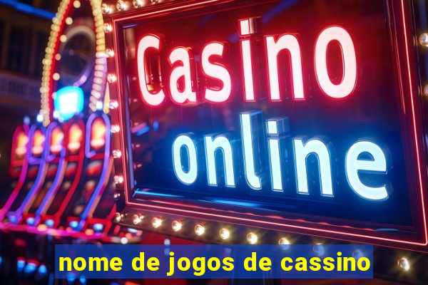 nome de jogos de cassino