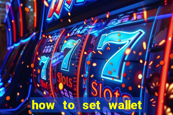 how to set wallet password in bingo plus