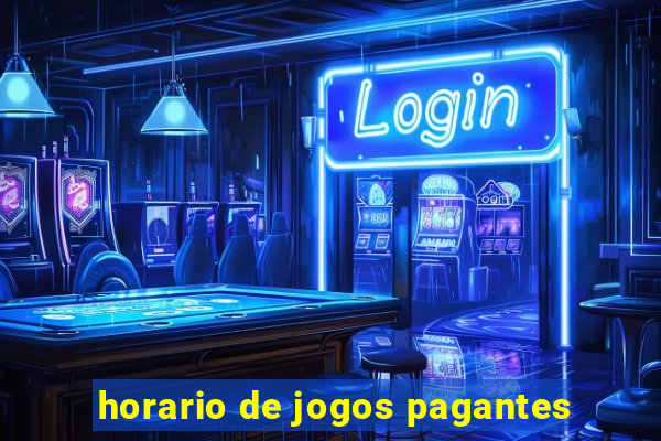 horario de jogos pagantes