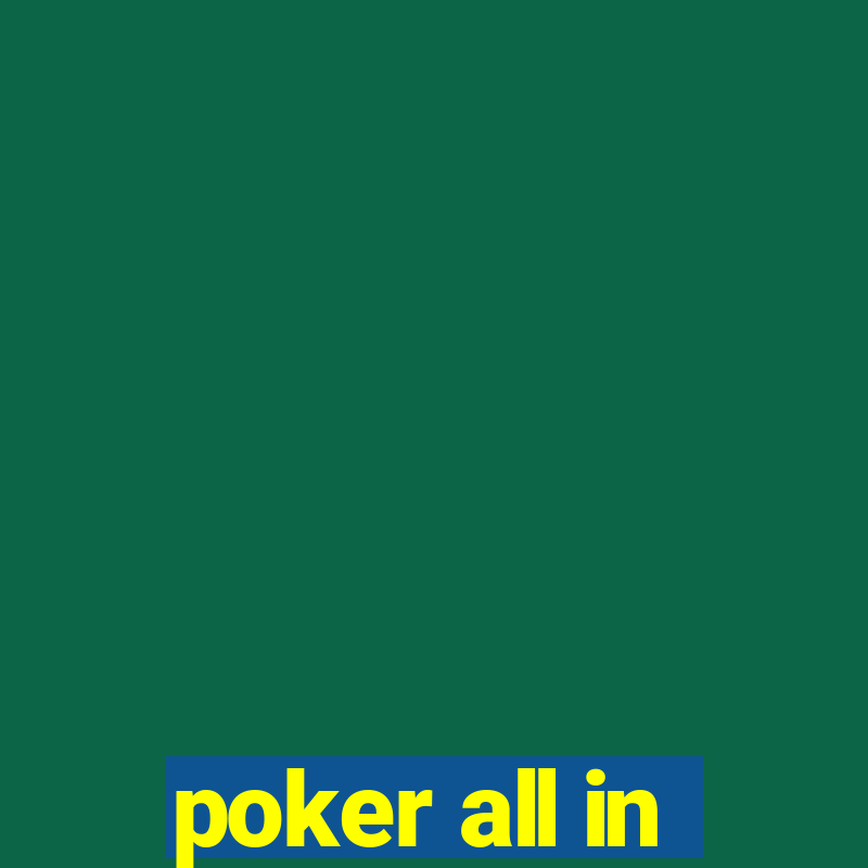 poker all in