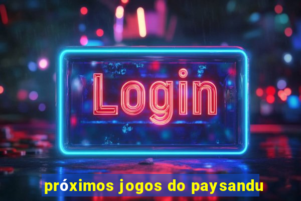 próximos jogos do paysandu