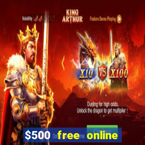 $500 free online casino bonus