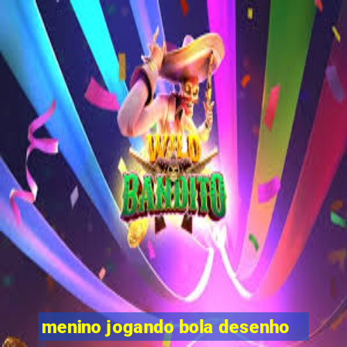 menino jogando bola desenho