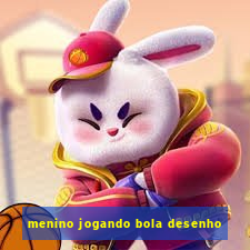 menino jogando bola desenho