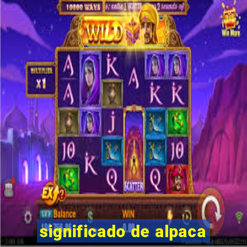 significado de alpaca