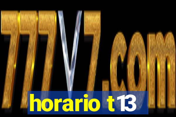 horario t13