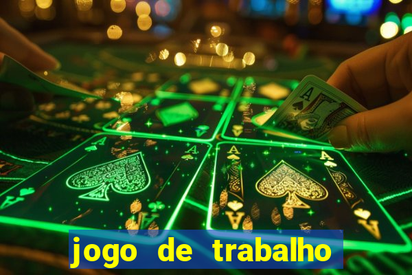 jogo de trabalho no escritório