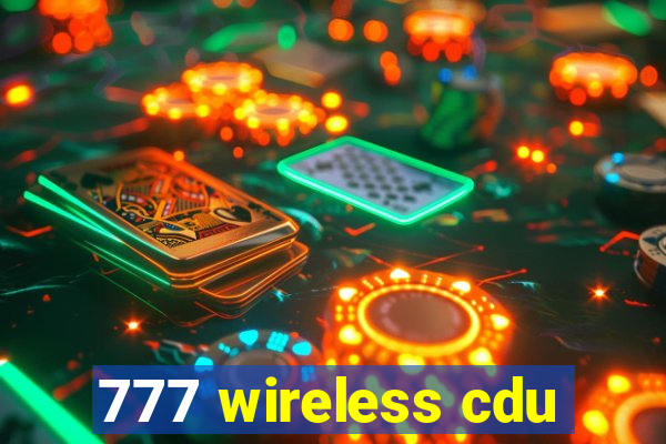 777 wireless cdu