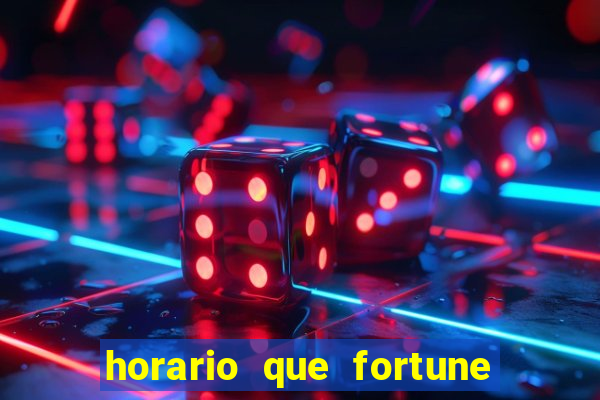 horario que fortune tiger paga