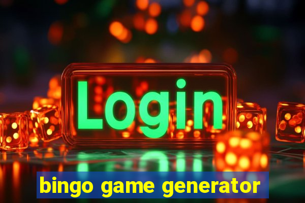 bingo game generator