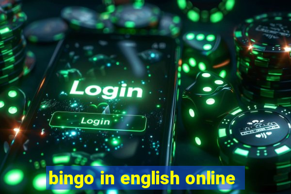 bingo in english online