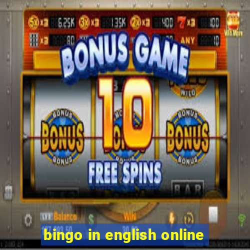 bingo in english online