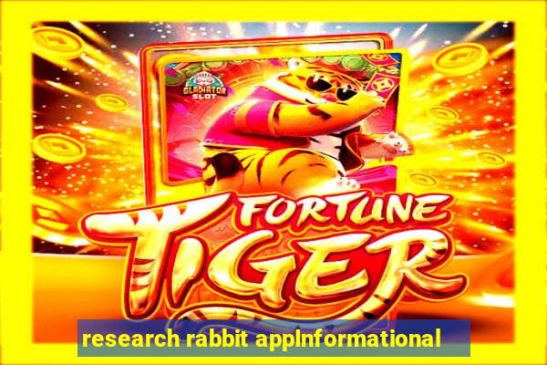 research rabbit appInformational