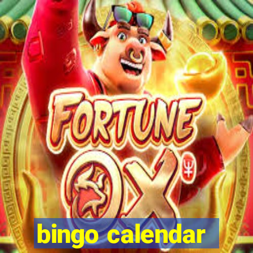 bingo calendar