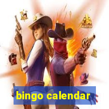 bingo calendar