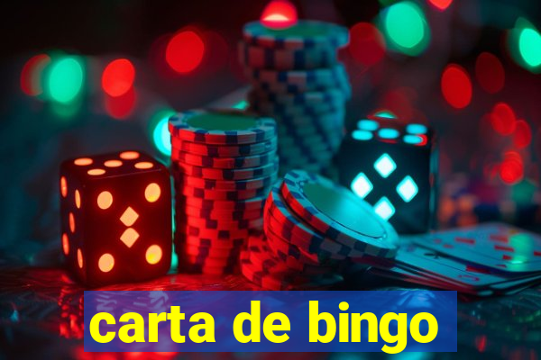 carta de bingo