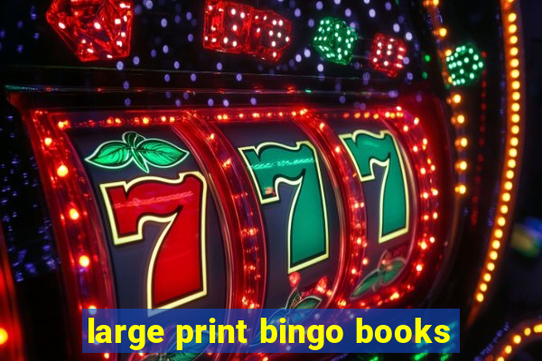 large print bingo books