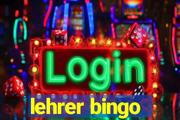 lehrer bingo