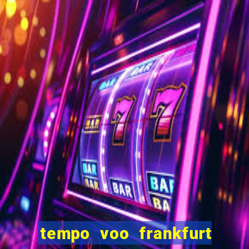 tempo voo frankfurt sao paulo