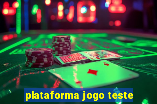 plataforma jogo teste