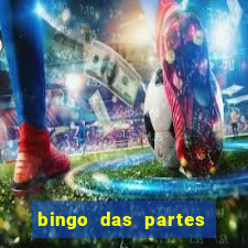 bingo das partes do corpo