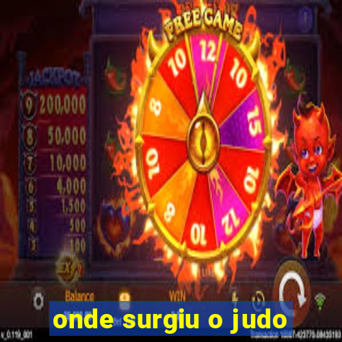 onde surgiu o judo