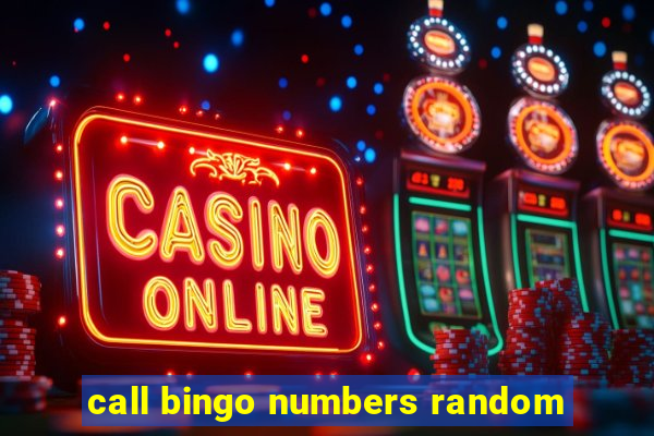 call bingo numbers random