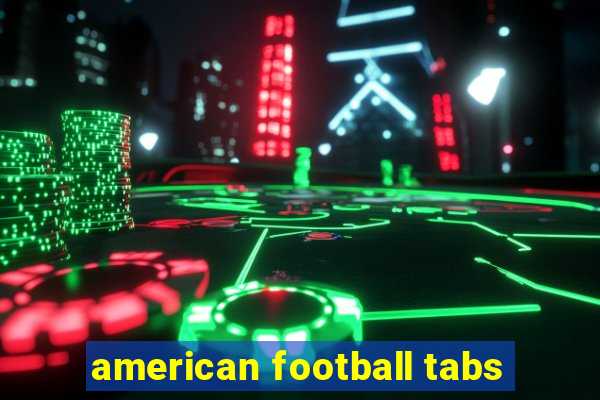 american football tabs