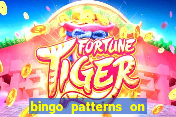 bingo patterns on slot machines