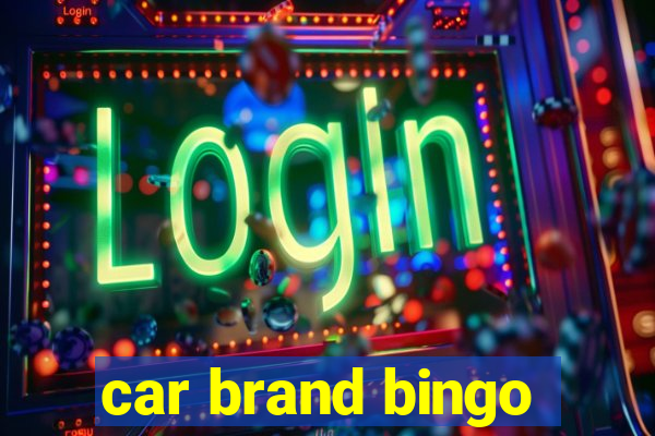 car brand bingo