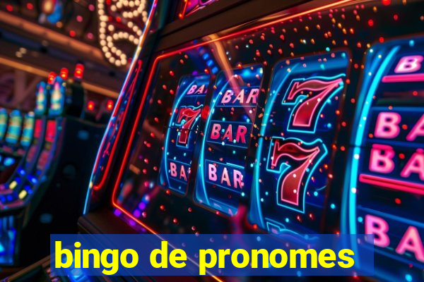 bingo de pronomes