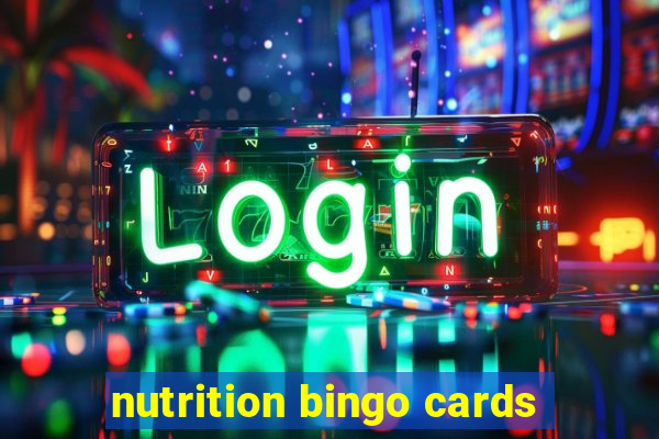 nutrition bingo cards