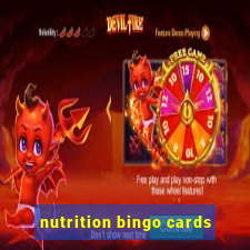 nutrition bingo cards