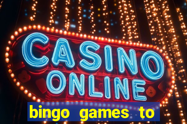 bingo games to play for free