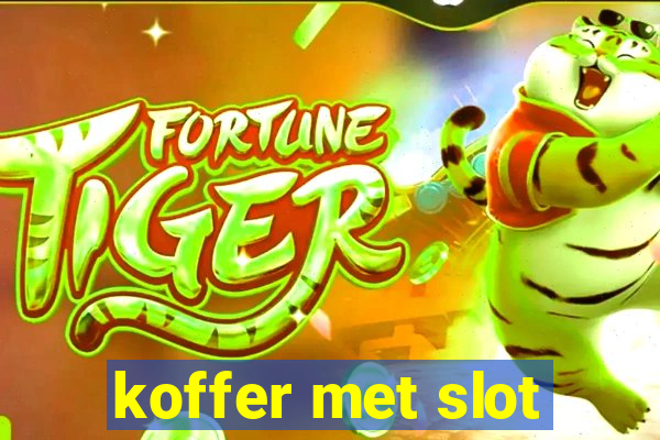 koffer met slot