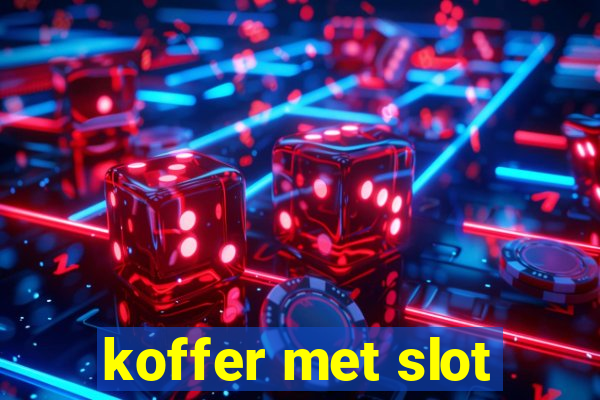 koffer met slot