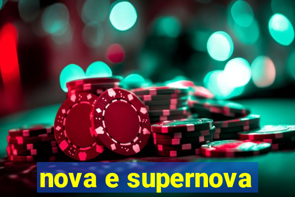 nova e supernova