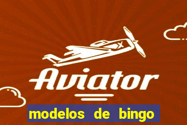 modelos de bingo para imprimir