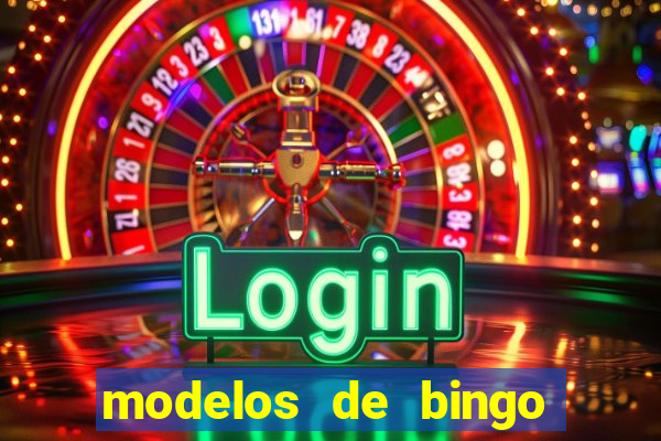 modelos de bingo para imprimir