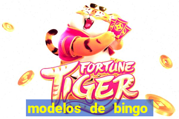 modelos de bingo para imprimir