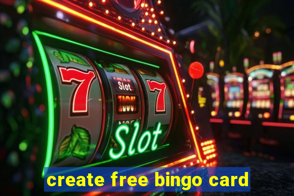 create free bingo card