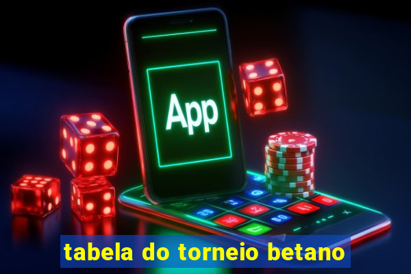 tabela do torneio betano