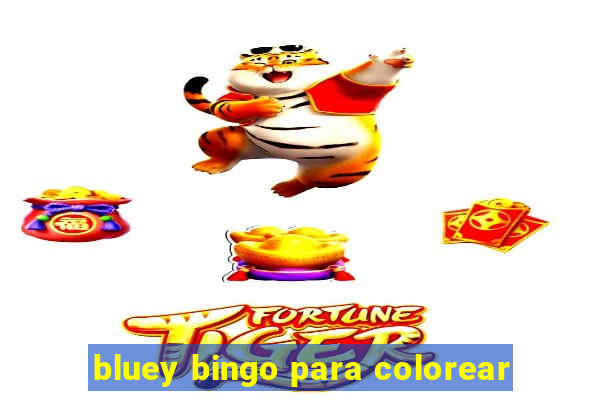 bluey bingo para colorear