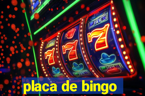 placa de bingo