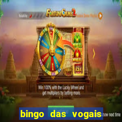 bingo das vogais colorido para imprimir