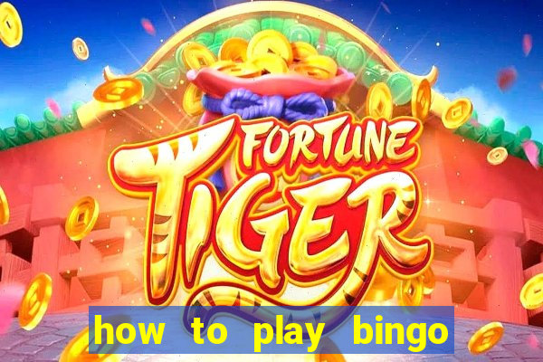 how to play bingo for money