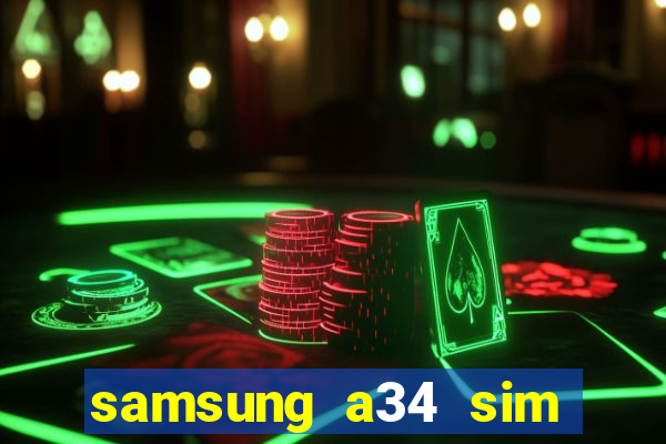 samsung a34 sim card slot