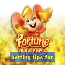 betting tips for